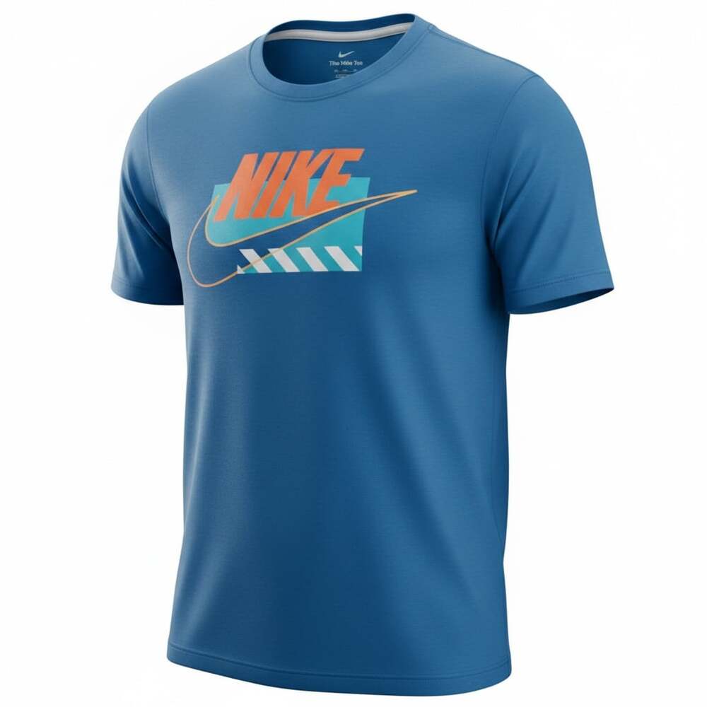 VTG Nike The Nike Tee Graphic T-Shirt Blue Size XXL BV1997-4EC